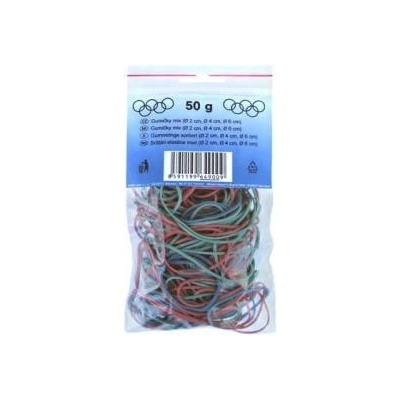 Gumičky barevné mix 50 gr. 2-6 cm