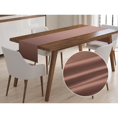 Biante behúň polyesterový Satén LUX-L048 Bronzovo hnedý 20x160 cm