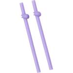 Wee Baby Силиконови сламки Wee Baby - Prime, Лилави, 2 броя (929) - baby
