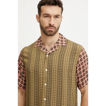 OAS Риза oas мъжка в зелено със стандартна кройка 7005 (7005.54)