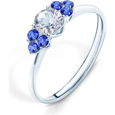 SAVICKI Годежен пръстен Fairytale: бяло злато, бял сапфир