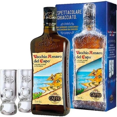 Vecchio Amaro del Capo 35% 0,7 l (dárkové balení 2 sklenice)