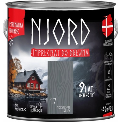 Impregnace na dřevo Njord 2,5 l – Norská skaliska