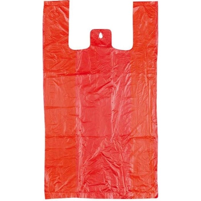 HDPE taška 4kg 25+12x45/100ks červená pevná