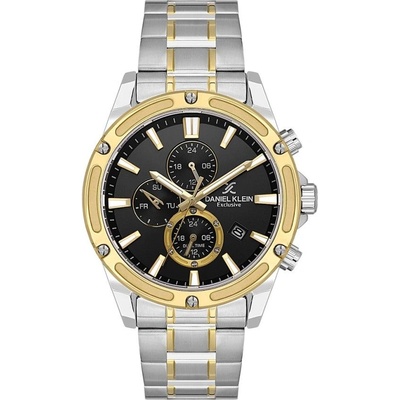 Daniel Klein DK. 1.14225-4 - Мъжки часовник, Exclusive, Кварцов, 44mm, 5 ATM, Черен