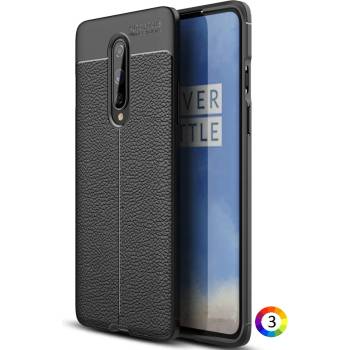 Image 1 of OnePlus 8 Удароустойчив Litchi Skin Калъф и Протектор