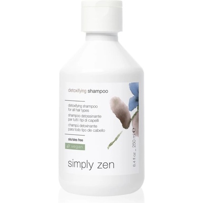 simply zen Detoxifying Shampoo почистващ детоксикиращ шампоан за всички видове коса 250ml