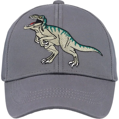 maximo Шапка с козирка maximo Boy's Cap Dinosaur, Hook-and-Loop Fastening Cap - Grau / Blau - размер 49-51 cm (904-6335-0111)