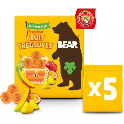 Bear Fruit Treasures Tropical mango a marakuja 5 x 20 g