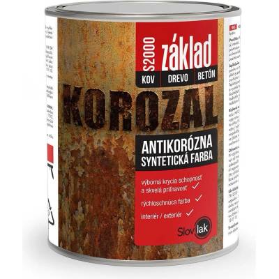 Slovlak Korozal základ S 2000 antikorozní barva 5kg 0840 červenohnědá