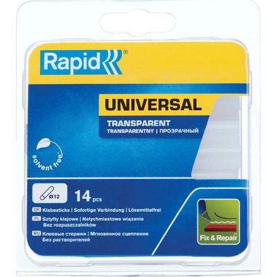 Rapid Lepicí patrona Universal, ø 12 × 94 mm, 14 ks, transparentní 40107946