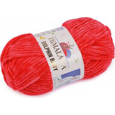 Stoklasa Pletací žinylková příze Dolphin Baby 100 g Balení: 1 ks, Varianta: 29 (80318) červená 29 (80318) červená