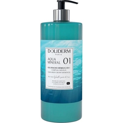 Doliderm Душ гел 2 в 1 Aqua Minеral 01, 1000 ml