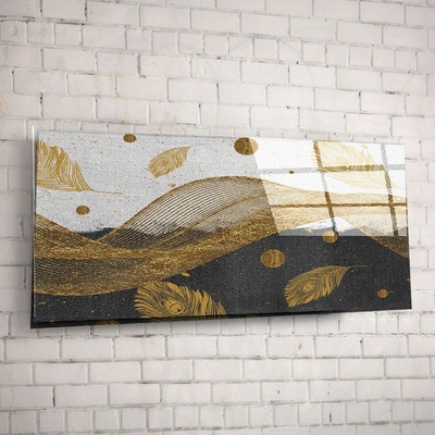 Art gift Стъклено АРТ пано - Златни орнаменти