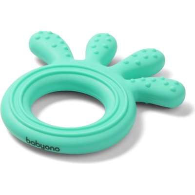 BabyOno Be Active Silicone Teether Octopus гризалка Mint