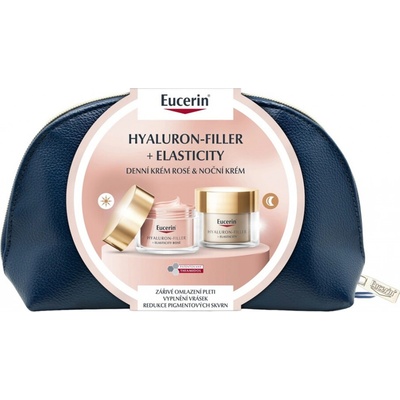 Eucerin Hyaluron-Filler + Elasticity Rosé denní krém 50 ml + noční krém 50 ml