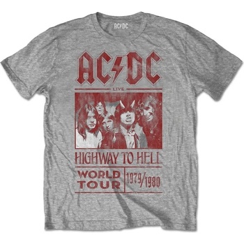 AC/DC Риза Highway to Hell World Tour 1979/1980 Unisex Grey XL (ACDCTTRTW01MG04)