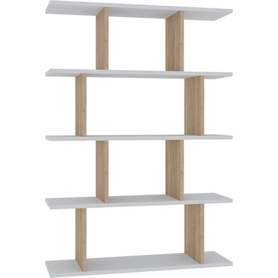 Kalune Design Harmon knihovna bílá/přírodní