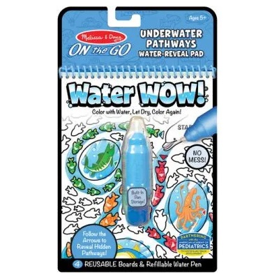 Melissa & Doug - Комплект за рисуване с вода - Подводни пътеки (40179)