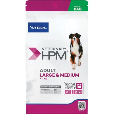 Virbac VET HPM Adult Dog Large & Medium 16 kg