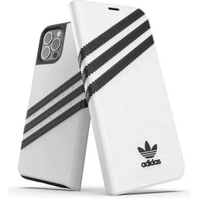Adidas OR Booklet Case PU за iPhone 12 / 12 Pro 6.1" - бял и черен (8718846083768)