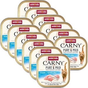 Animonda Carny Pure & Mild Adult - пиле и треска 12 x 100 г