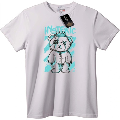 NOONEBRAND Тениска с Истеричен мечок - XS, White