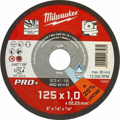 Milwaukee Rezný kotúč 125 x 1 mm 4932451488 200 ks