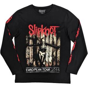 Slipknot Skeleton Flag (Back & Sleeve Print) Black L Риза (SKLST143MB03)