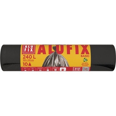 Alufix Торба за боклук alufix 240l 20 микрона eco черна 10 броя xms24010econnew (xms24010econnew)