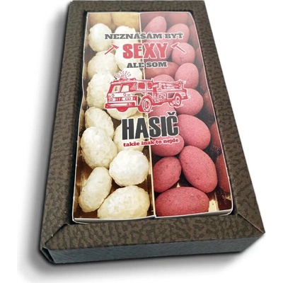 Sablio Mandle v čokoláde Neznášam byť sexy ale som hasič 2 x 80 g
