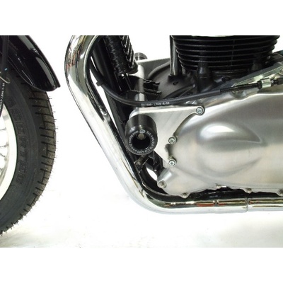 R&G CP0259BL Aero padací chrániče Triumph Thruxton Bonneville Scrambler černé