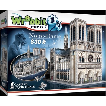 Wrebbit 3D puzzle Katedrála Notre-Dame 830 ks