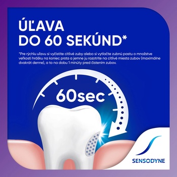Sensodyne Zubná pasta pre citlivé zuby Rapid 3 x 75 ml