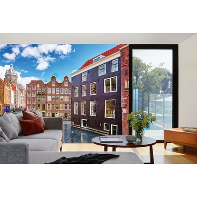 Dimex MA-5-1242 Samolepicí vliesová fototapeta na zeď Amsterdamské nábřeží rozměry 375 x 250 cm