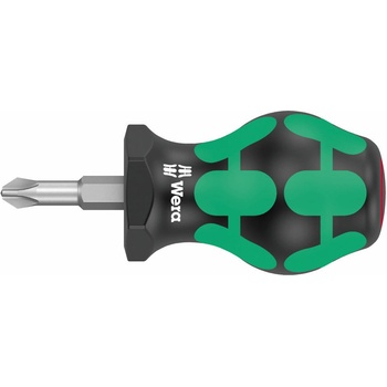 Wera Отвертка PH 2x25, зелено-черна ръкохватка, 350 Kraftform Stubby - W008851 (W008851)