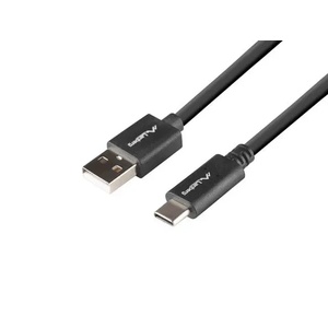 Lanberg Кабел Lanberg USB-C(M) -> USB-A(M) 2.0 cable 1m QC (CA-USBO-15CU-0010-BK)