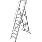 KRAUSE Двураменна алуминиева стълба с голяма платформа Krause Stabilo 8 (07127785)