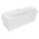 Mexen Mia 170x80 cm left white/brushed copper (52691708000L-65)