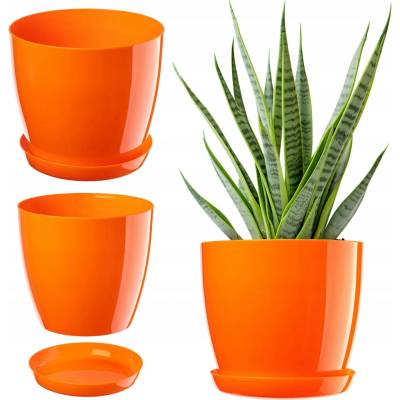 Kadax Květináč plast oranžový 22 x 28 x 25 cm