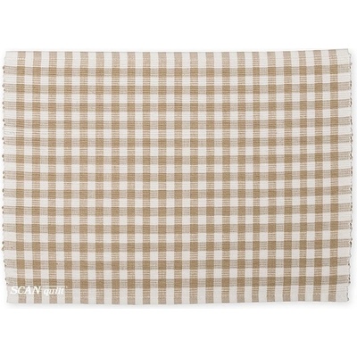 SCANquilt prostírání Rib kostička béžovobílá 30x45cm