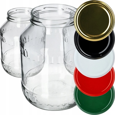 Kadax Sklenice Anna průhledné 4 ks 2500ml