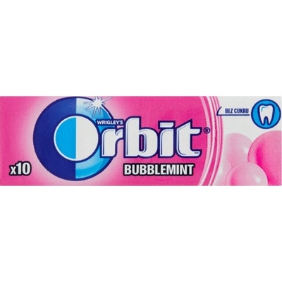 Orbit žvýkačky bez cukru Bubblemint 14g