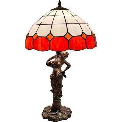 Brilagi - Витражна настолна лампа в стил Tiffany SIENNA 1xE27/60W/230V (BG4393)
