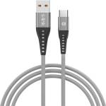S-Link Кабел S-Link - SL-STM60T (3A, 12W, бързо зареждане, Type-C, 100cm кабел за данни+зарядно, сив) (37191)