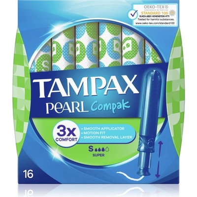 Tampax Pearl Compak Super tampony s aplikátorem 16 ks