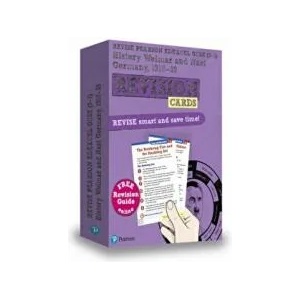 Pearson REVISE Edexcel GCSE History Weimar & Nazi Germany Revision Cards (with free online Revision Guide and Workbook) - 2023 and 2024 exams | Victoria Payne (ISBN: 9781292257419)
