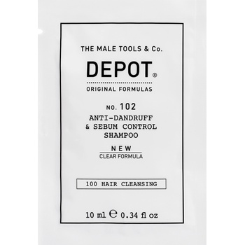 Depot 100 Hair Cleansing No. 102 Clear Formula Botanical Complex Шампоан за коса против пърхот и контрол на себума 10 ml