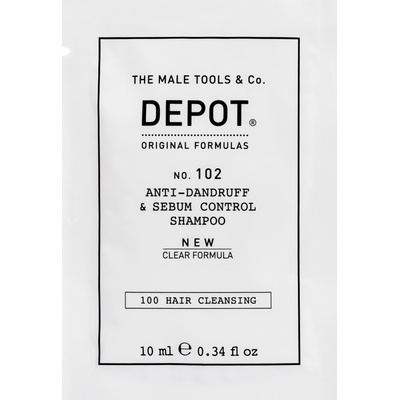 Depot 100 Hair Cleansing No. 102 Clear Formula Botanical Complex Шампоан за коса против пърхот и контрол на себума 10 ml