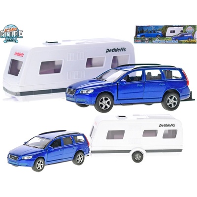 Kids Globe Volvo V70 kov s karavanem 30cm